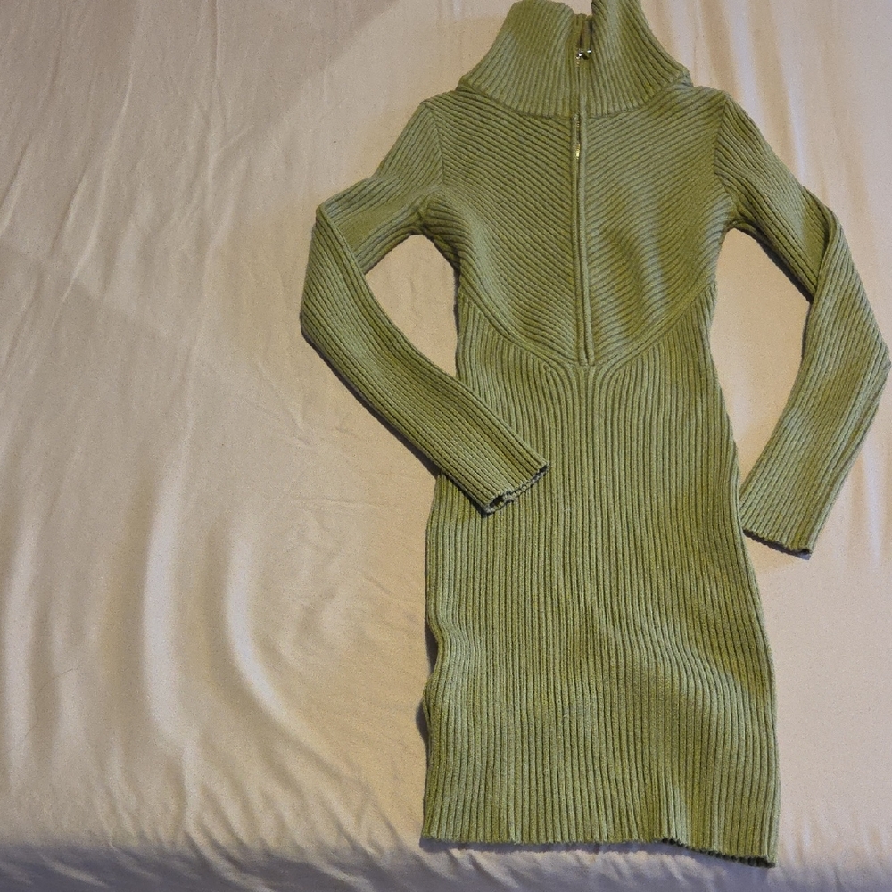 Dress ,Hera Collection Sage Green Ribbed ,never Used